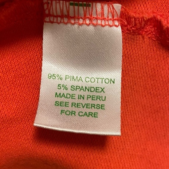 Lilly Pulitzer Coral Polo Short Sleeve Size XL - Picture 7 of 8